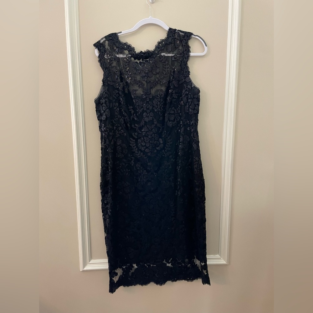 Tadashi Shoji Lace Sequin Cocktail Dress